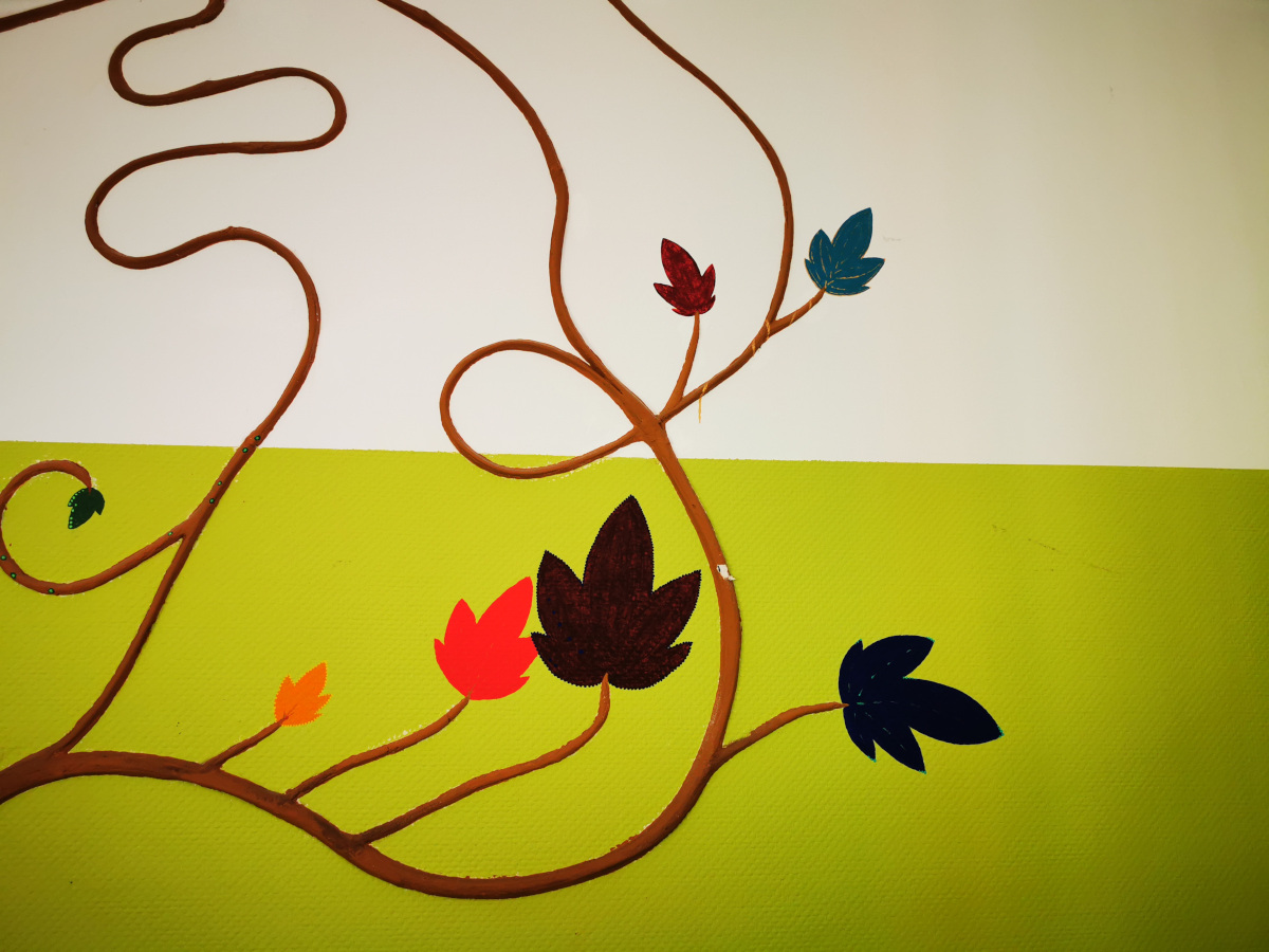 Wandmalerei im Seminarraum